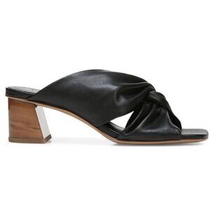 Vince Denise Twist Leather Mules in black 11